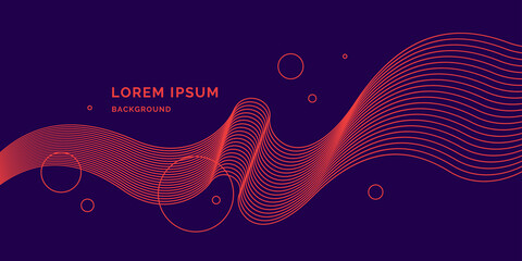 Modern background with abstract elements and dynamic shapes. Vector illustration.