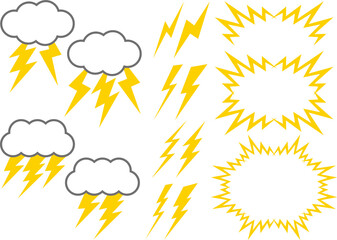 雷のイラスト素材集