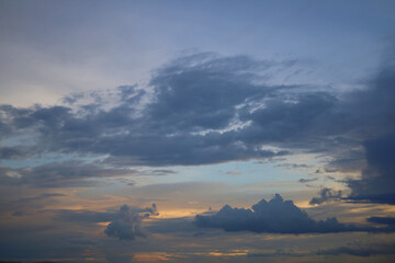 Beautiful blue sky and clouds