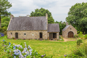 Fototapeta na wymiar Locronan, France. Old rural estate