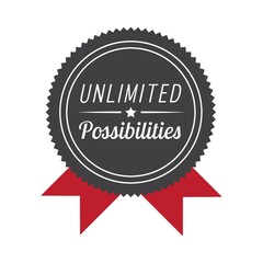 Unlimited possibilities label