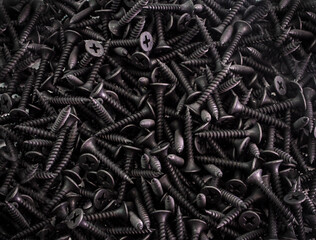 Screw nut isolated (top view) on a  background.