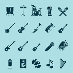Set of musical instruments