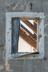 Fenster im Abrisshaus