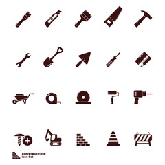 Set of construction icons