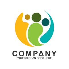 World Unity Logo,Family Care,Kids Support,Medical Clinic Logo,Charity Children,Kids World Logo,Friendship Vector