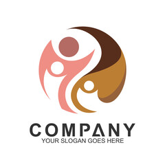 World Unity Logo,Family Care,Kids Support,Medical Clinic Logo,Charity Children,Kids World Logo,Friendship Vector
