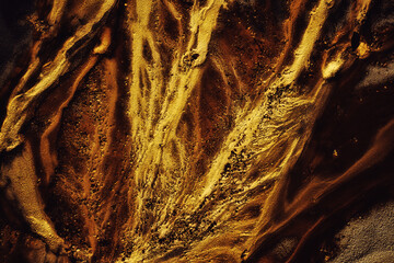 Abstract color sand texture at kaolin mine