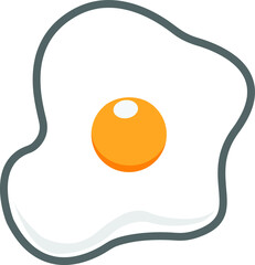 Illustration vector graphic of egg with attractive colors, where this egg vector is an menus example