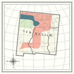 Map of new mexico state