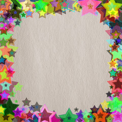 star frame on  paper