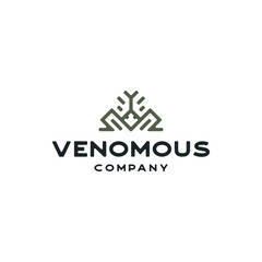 Modern Animal Vector for Venom, Venomous Line Style Modern Icon Logo Design Vector Template