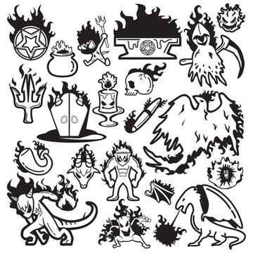 Fire breathing creatures collection