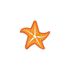 Star Fish Logo Template vector