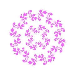 pink floral background Mandala design 