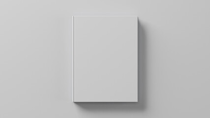 Blank book template for presentation. 3D rendering.