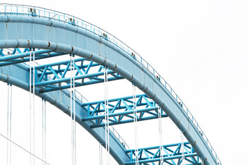 White background of local bridge