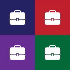 Set of briefcase icons