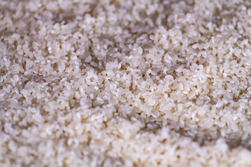 A close-up of grey color of rice
