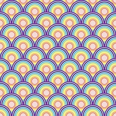 Rainbow circles background