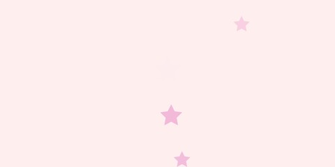 Dark Pink vector template with neon stars. Modern geometric abstract illustration with stars. Pattern for wrapping gifts.