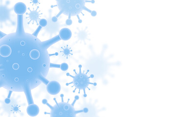 Virus background. Covid-19, Coronavirus 2019-nCov outbreak concept.