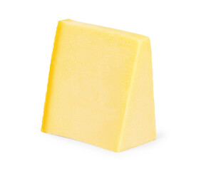 parmesan cheese on white background