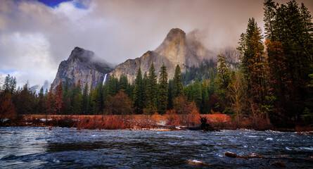 Winter Light on Yosemite Valley View, Yosemite National Park, California