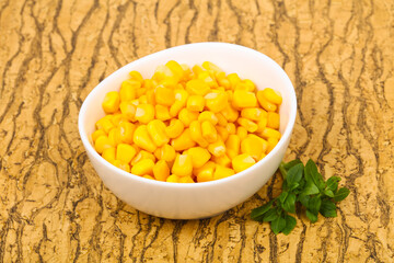 Young sweet corn