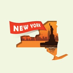 New york map