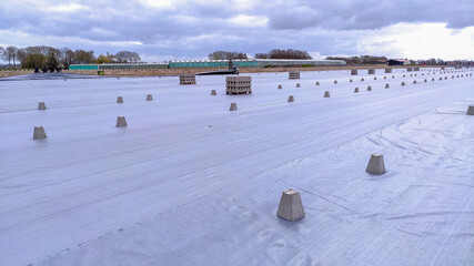 Solar panel mounting structure installation