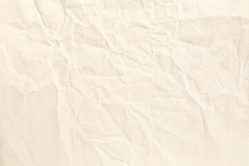 Old pale yellow crumpled paper background texture