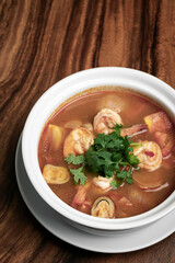 thai tom yum kung spicy and sour shrimp soup