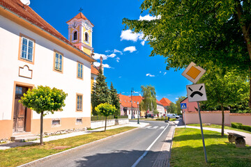 Old baroque town of Varazdin park and landmarks view