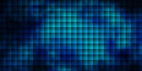 Dark BLUE vector pattern in square style.