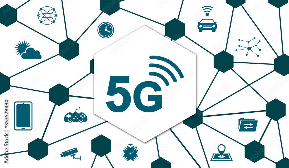 Canvas Prints concept of 5g