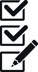 pen and voting icon vector 