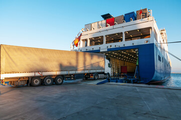 Ferry and Trucking Transportation - RO-RO Transport (Roll On/Roll Off)
