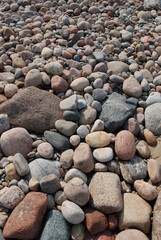 stones on the beach, background