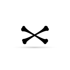 Bones crossed vector