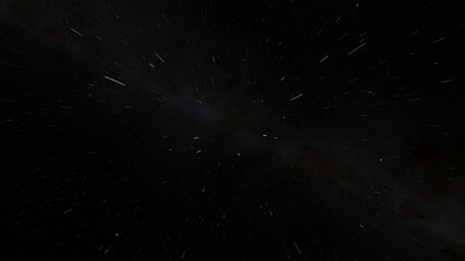 Fototapeta premium Cosmic landscape, beautiful science fiction wallpaper with endless deep space. 3D render