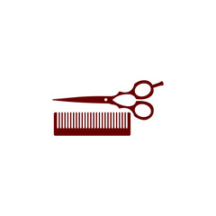 scissors and comb hairdresser