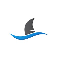 Shark fin icon