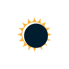 Eclipse of the sun, icon.