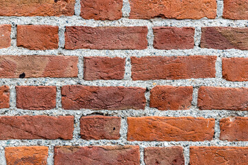 Photo of an old brick wall close up shot 