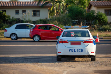 Botswana police car
