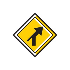 Right curve out intersection warning