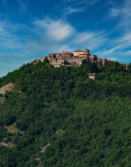 Fototapeta na wymiar Vista di Capranica Prenestina