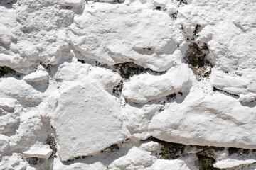 White wall background from old white brick