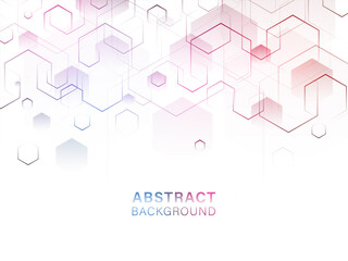 Obraz premium Abstract Hexagonal Geometric Background.